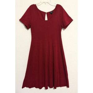 Torrid Skater‎ Goth Dress XL Fit & Flare Dress Burgundy Dark Romantic Academia
